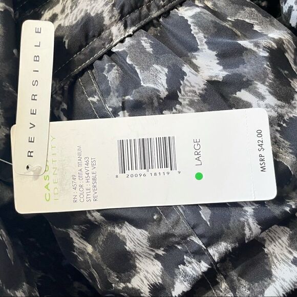 NWT Casual Identity Reversible Vest size larger - Picture 14 of 16